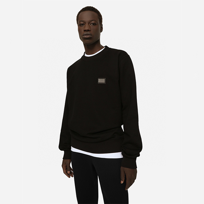 dolce & gabbana essentials crewneck sweatshirt